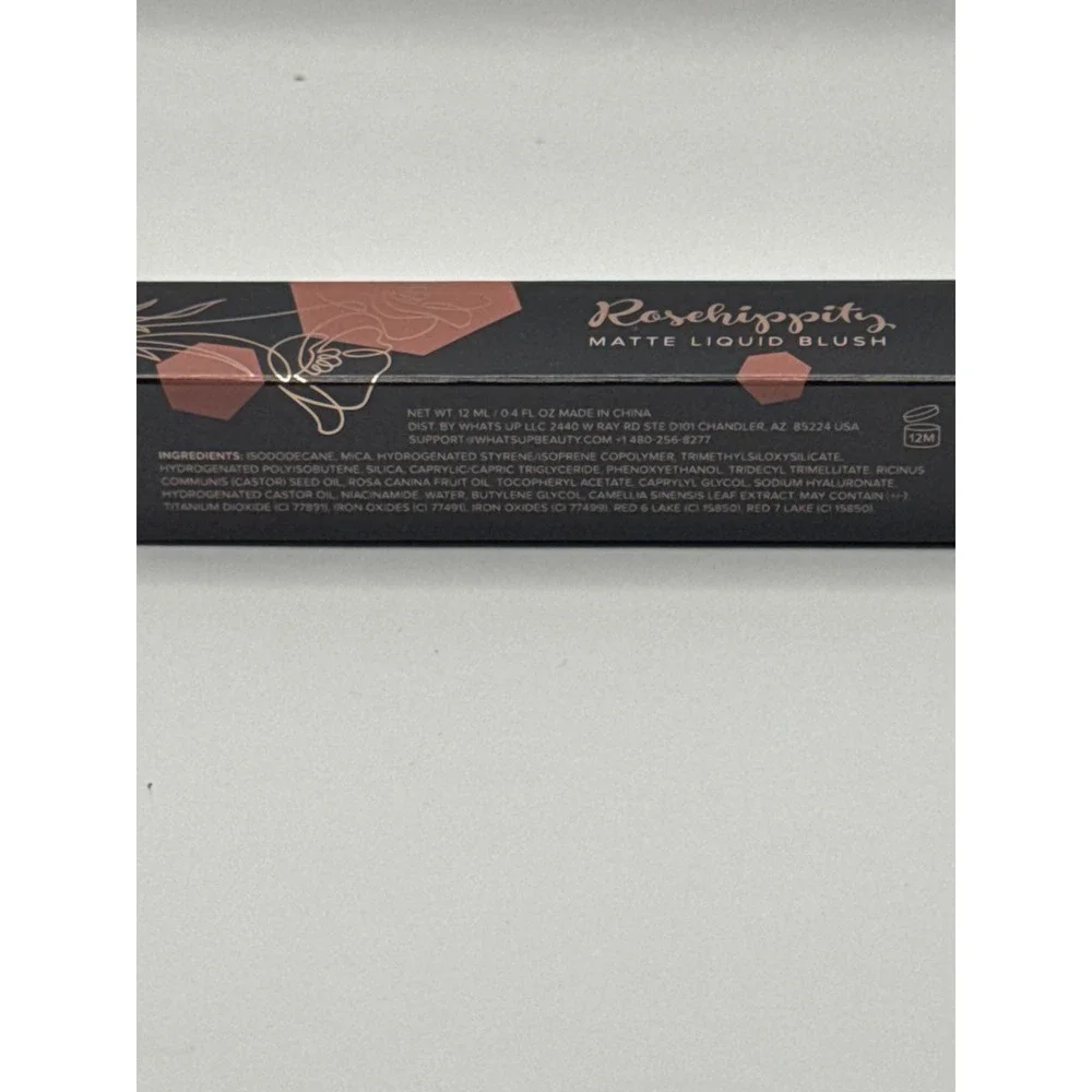 Whats Up Beauty Rosehippity Matte Liquid Blush Heirloom‎ 12ml BNIB Clean Vegan